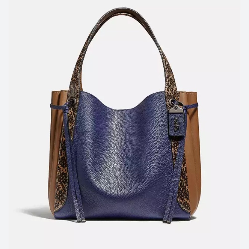 Coach - harmony hobo colorblock with snakeskin detail